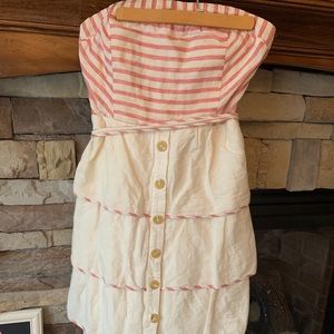 Anthropologie “Maeve” Strapless dress 🌸